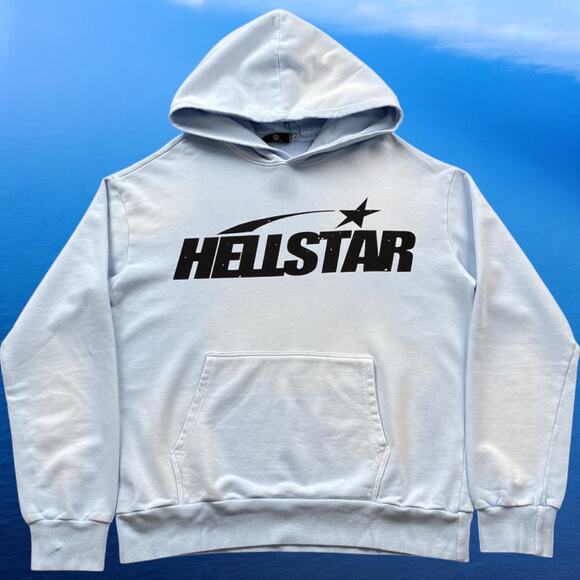 Men's Light Blue Hellstar Hoodie